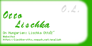 otto lischka business card